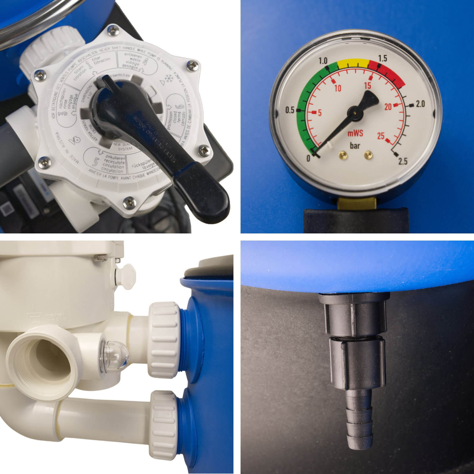 PoolMarie Comfort 500 mit InverEco DE15 Sandfilteranlage