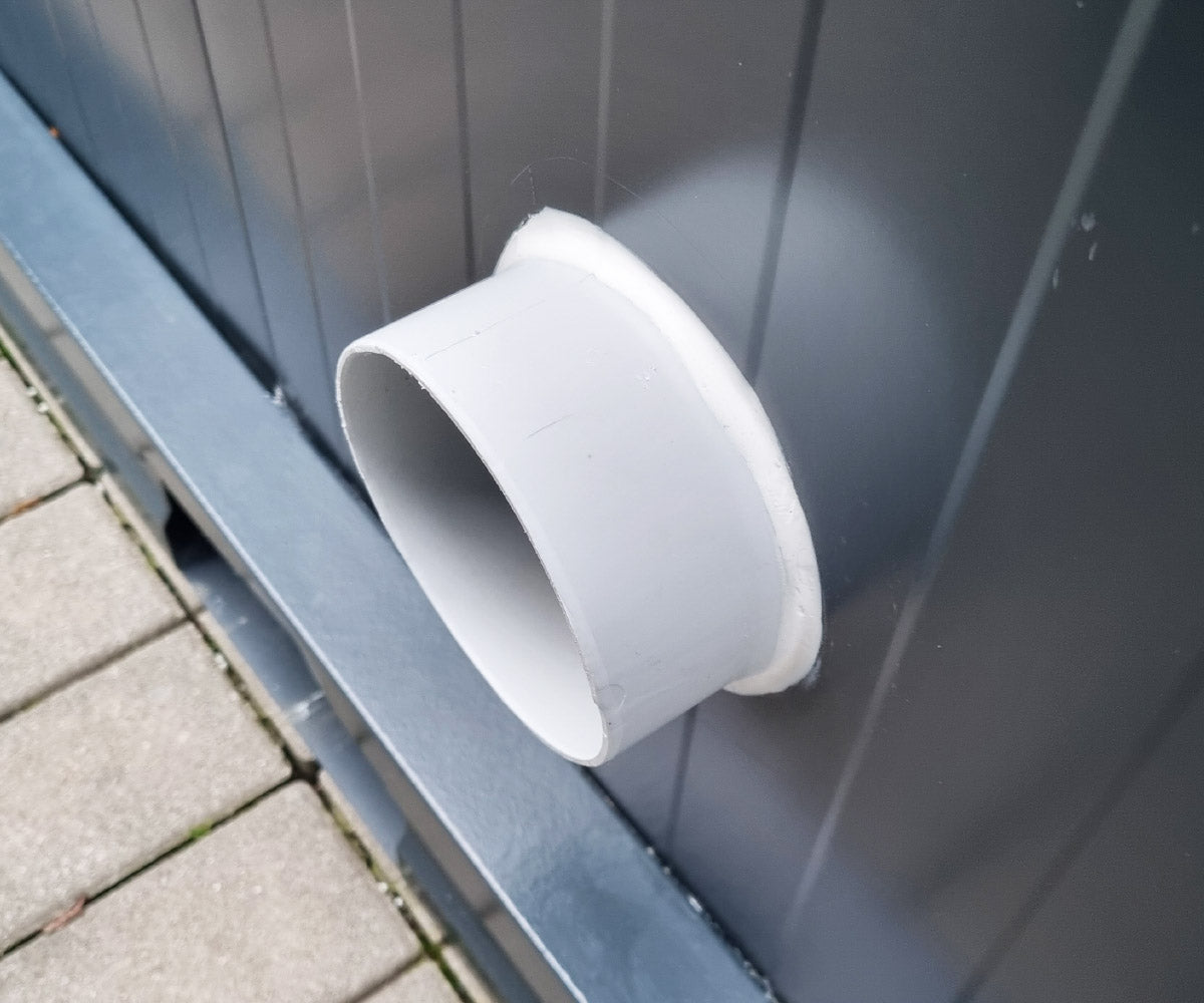 Sanitärcontainer - WC mit Waschbecken und Pissoir RAL7016 Anthrazit